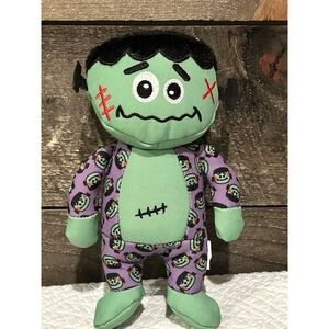 The Worthy Dog 10" Halloween Green Frankenstein Dog Toy With Squeaker